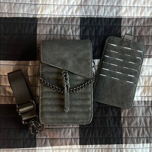 Stone Color Rad Rev Phone Bag Set